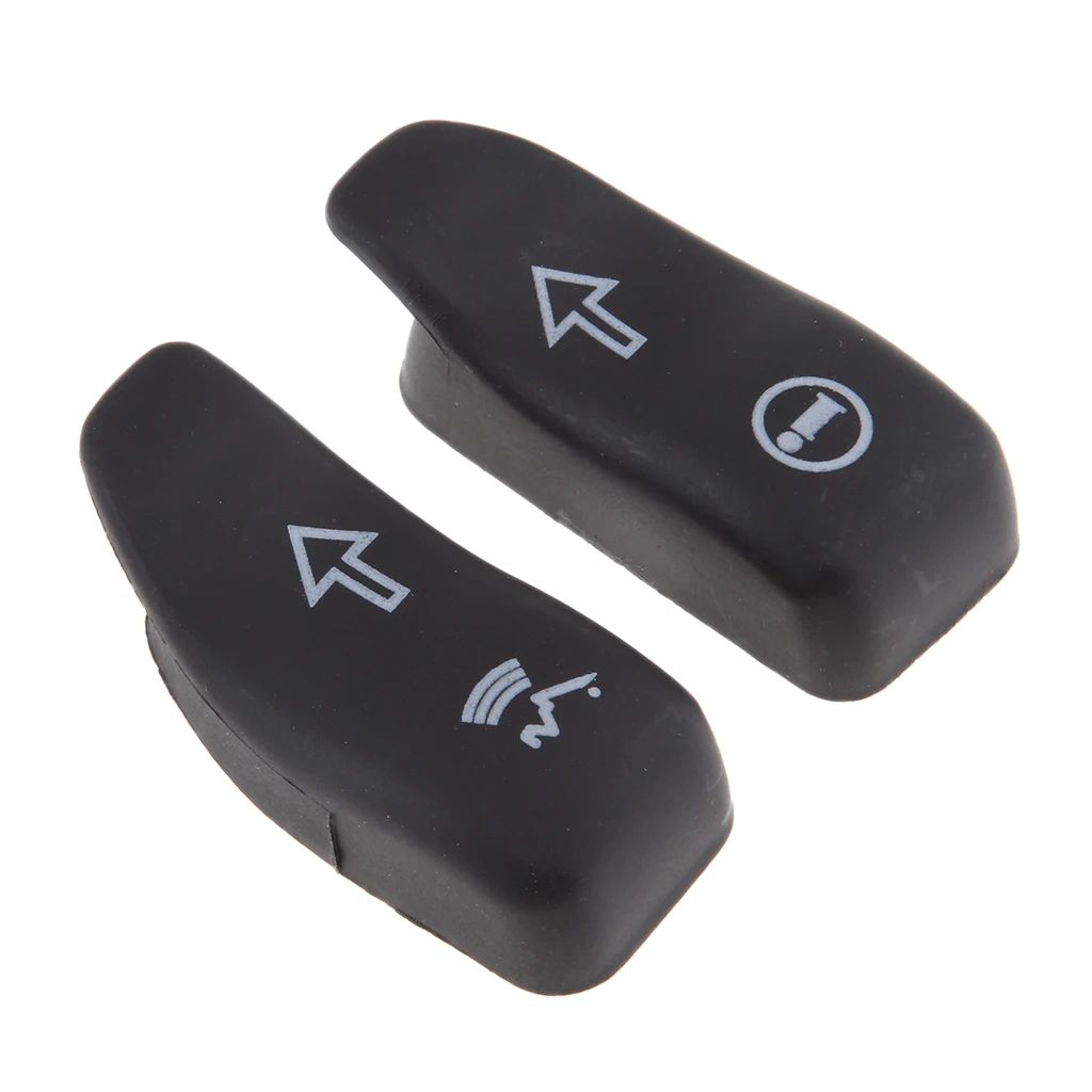 Black Hand Control Switch Housing Cover Cap Set For 2014-2018 Harley Touring