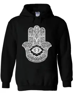 

Hamsa Hand Khamsa Defend Evil Eye Hoodie Sweatshirt Jumper Men Women Unisex 1784 Streewear Size S-3XL