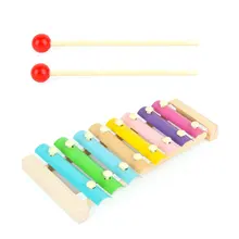 Детские Обучающие деревянные игрушки Стук на фортепиано игрушка Beat ксилофон детский музыкальный инструмент