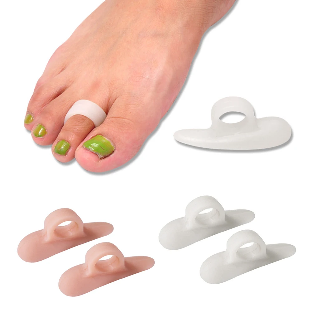 1 Pair Silica Gel Separator Protective Adults Conical Soft Splint Single Hole Toe Corrector Instant Ebound Spacer Pain Relief 1 Pair Silica Gel Separator Protective Adults Conical Soft Splint Single Hole Toe Corrector Instant Ebound Spacer Pain Relief