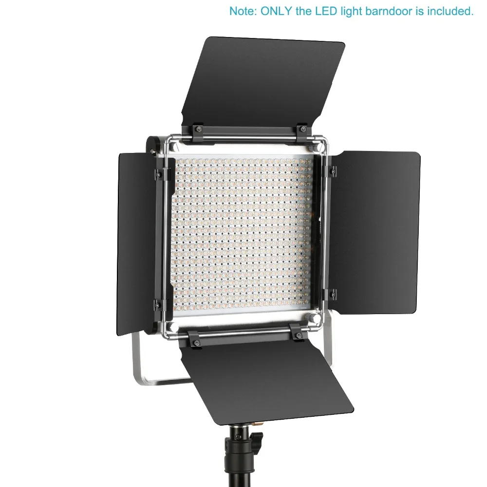 Neewer, профессиональный светодиодный видео светильник, дверь сарая для Neewer, 480 светодиодный светильник, панель, прочная металлическая конструкция(в комплекте только шторка