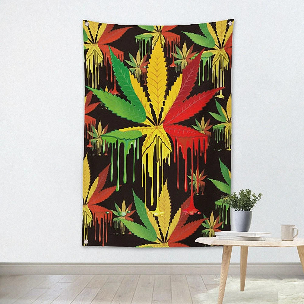 

Rock Metal Music Hip Hop Jamaican Reggae Posters Shabby chic flag banner tapestry cloth Art Bar Cafe Home Decoration Gift F2