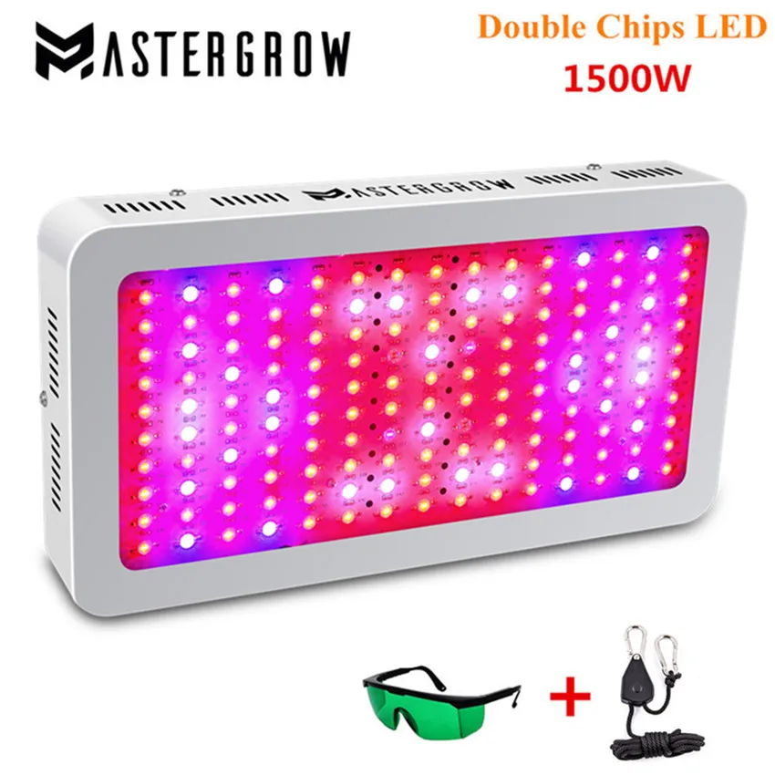 MasterGrow II 1500W Светодиодный светильник с двумя чипами полный спектр 410 730nm