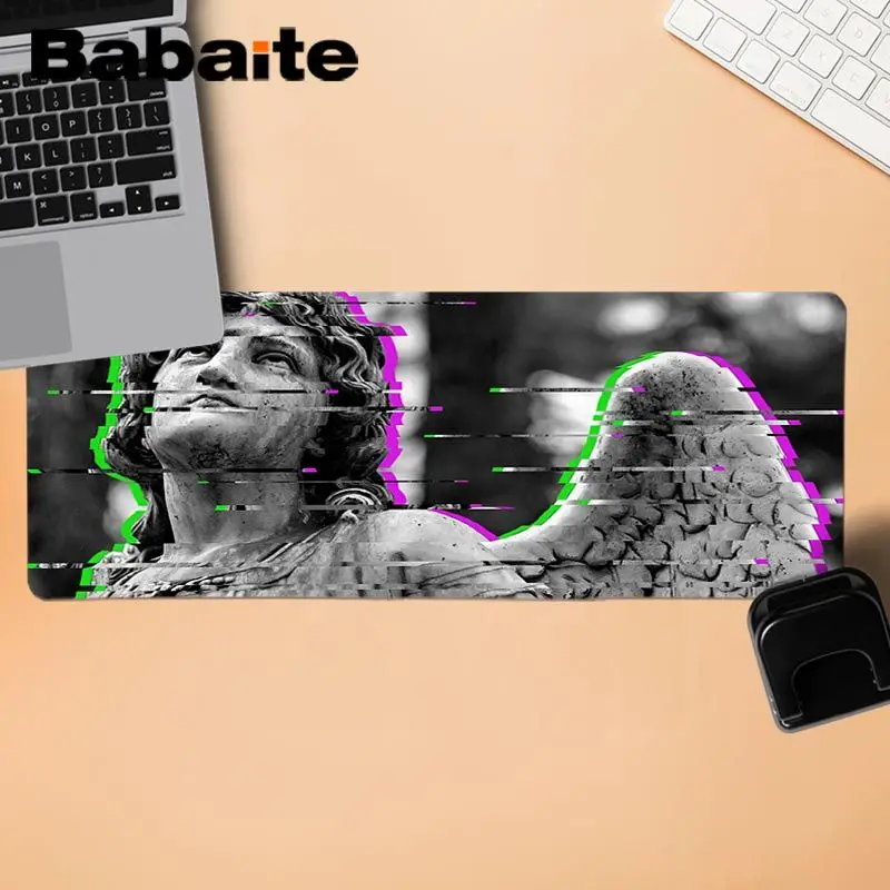 Babaite Vaporwave Art Давид ноутбук Игровые мыши коврик для мыши противоскользящие прочные силиконовые компьютерные коврики - Цвет: LockEdge 30X90cm