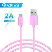 Orico Micro USB кабель передачи данных для быстрой зарядки Поддержка Max 2A для samsung huawei Xiaomi LG Tablet Andriod Microusb Кабели для мобильных телефонов