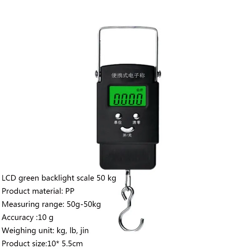 40 кг/100 г цифровые электронные весы для багажа ЖК Портативный чехол для чемодана подвесные весы весовой Баланс ручной - Цвет: Белый