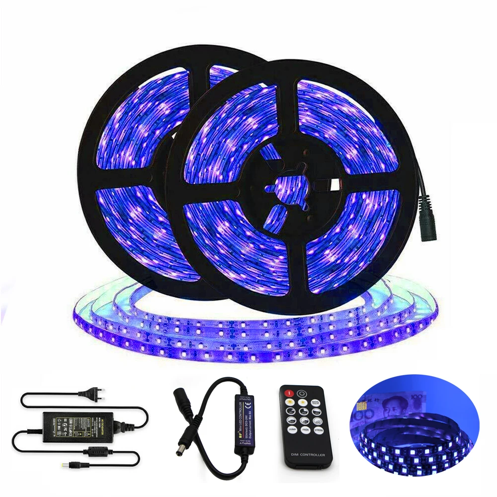 LED Strip 5050 60 LED/m UV 400nm - per 50cm