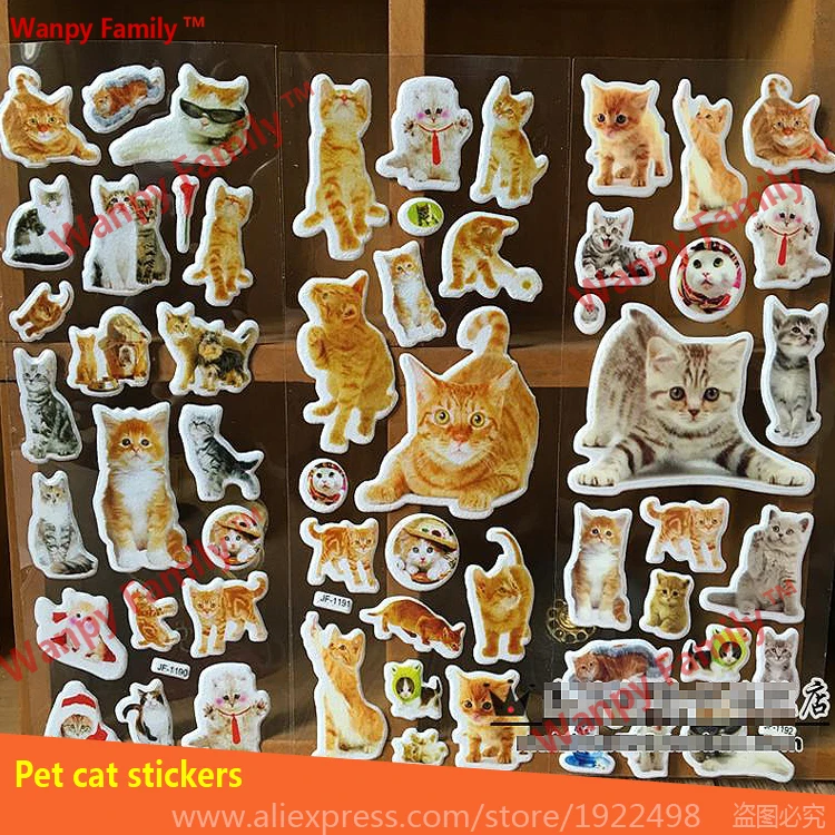 10 листов/лот наклейки с изображением троллей 3D Мультяшные наклейки с пузырьками троллей Пуффи наклейки для детей подарок на день рождения - Цвет: Красный