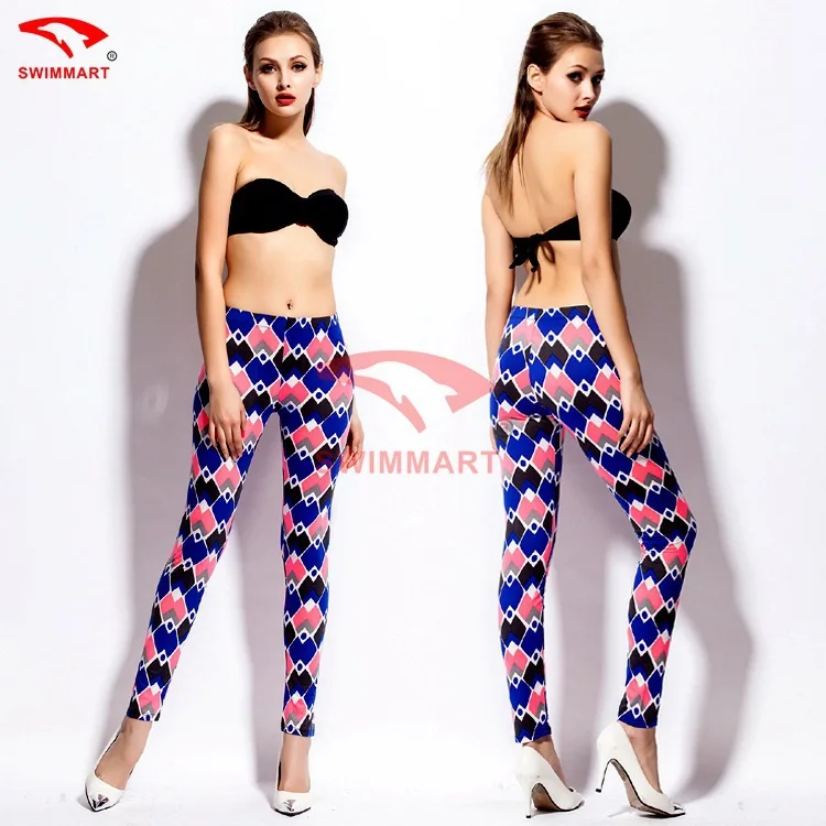 Стиль стройнящие Звездные брюки с цифровым принтом эластичная талия обтягивающие брюки-карандаш в настоящее время доступны леггинсы специальное предложение