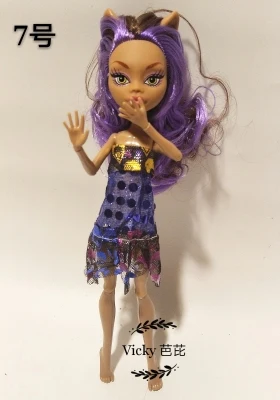 28 см, 11 шарниров, игрушки для кукол, высокое качество, BJD, шаровая шарнирная кукла, модные подарочные игрушки для девочек, детская кукла, отправка ever after high Doll - Цвет: Синий