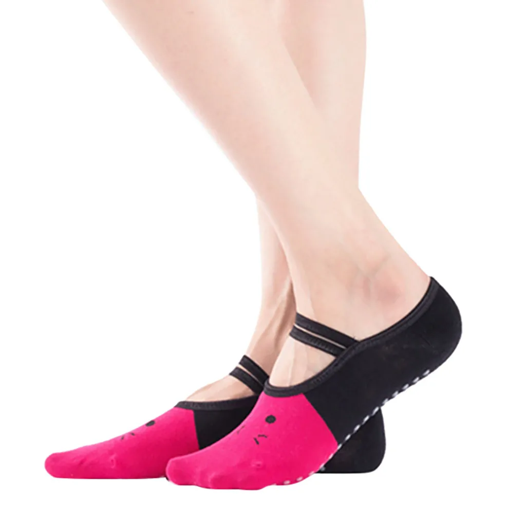 Женские нескользящие носки, тапочки, соединенные носки, профессиональные Балетные Носки, розовые колготки, бархатные танцевальные носки, колготки для танцев - Цвет: Красный