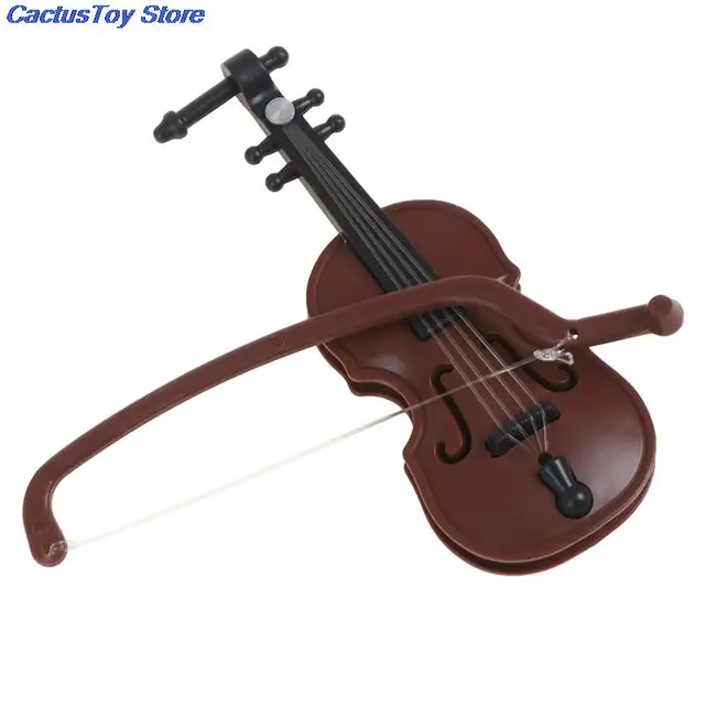 1/12 Dolls House Miniature Plastic Violin Music Instrument Model Accessories Toy MYPANDA 6