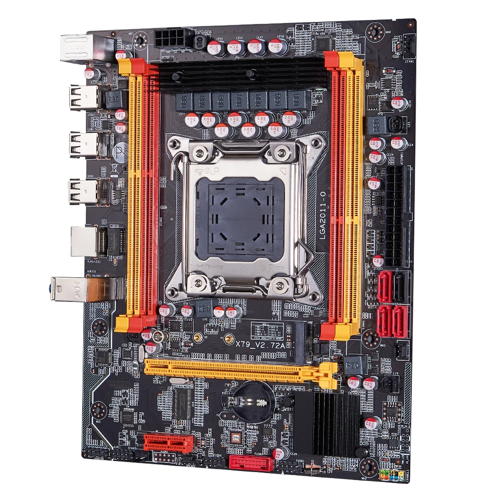 Qiyida X79 chipset motherboard combo kit set Xeon E5 2640 LGA 20112Pcs x 4GB= 8GB 1333 DDR3 ECC REG memory