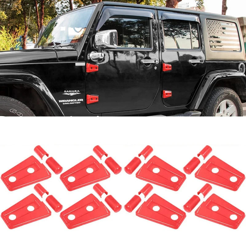 24Pcs/Set Car Door Hinge Cover Trim Exterior Accessories for Jeep Wrangler  JK JKU Sport Rubicon Sahara X 2007 2018 Red|Exterior Door Handles| -  AliExpress