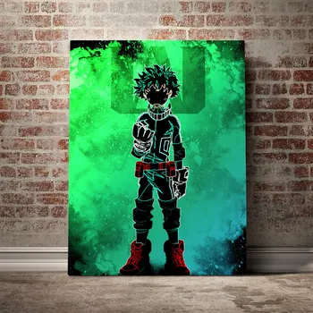 

My Hero Academia Midoriya Izuku Deku Canvas Wall Art Decoration prints for living Kid Children room Home bedroom decor Painting