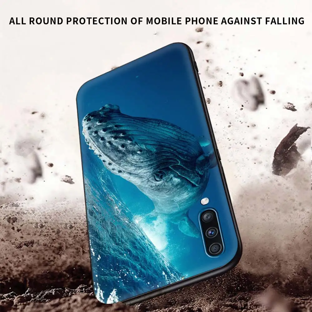 Ocean Whale Shark Swim Art Phone Case - TPU Silicone Cover