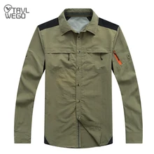 TRVLWEGO, летняя, быстросохнущая, с длинным рукавом, сетчатая, дышащая рубашка, мужская, на открытом воздухе, для альпинизма, рыбалки, туризма, велоспорта, тонкая, солнцезащитная, быстросохнущая