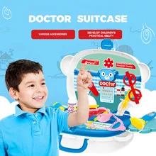 Дети Моделирование доктор чемодан для девочек медсестры Midicine Коробка термометр эхометр ролевые игры игрушки больница стоматолога игровой набор «Дом»