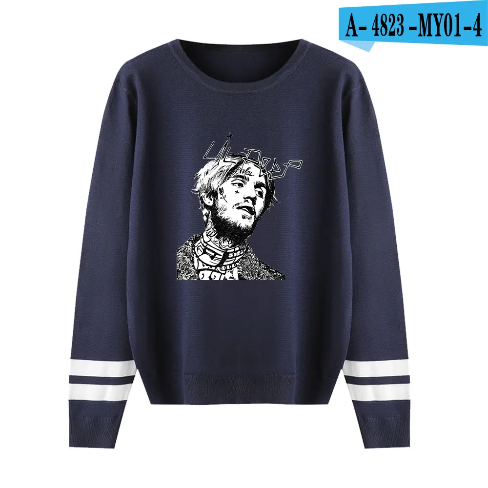 navyblue Lil Открытый свитер для мужчин/женщин Aikooki новая распродажа Модный классический свитер Харадзюку lil открытый популярный свитер повседневные топы - Цвет: navyblue