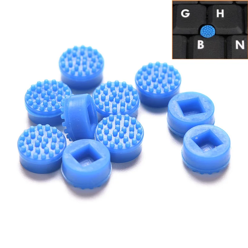 10pcs Laptop Notebook Trackpoint Pointer Mouse Blue Stick Point Cap For Laptop Keyboard Trackpoint Little Dot Cap