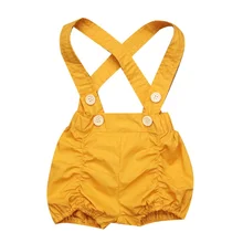 Комбинезоны для малышей; модные детские штаны на подтяжках; Однотонный комбинезон для маленьких мальчиков и девочек; милые комбинезоны; Штаны для детей