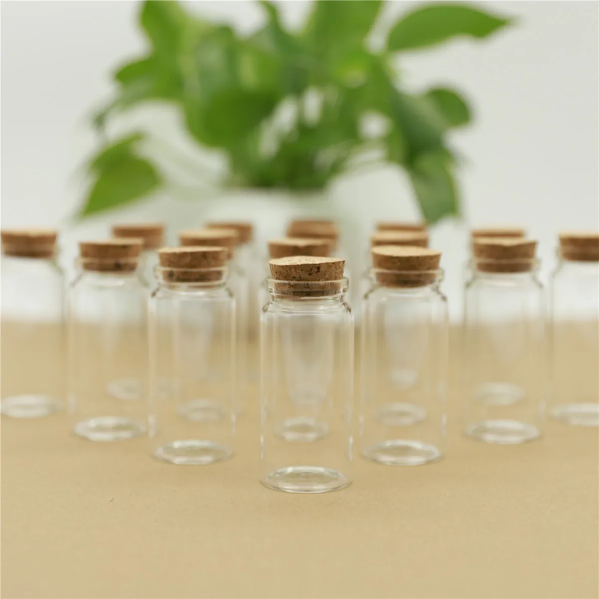 

6 pieces 37*80mm 60ml Mini Glass Jars Test Tube Storage tiny Jar Spice Corks spicy Glass Bottle Stopper Candy Containers Vials