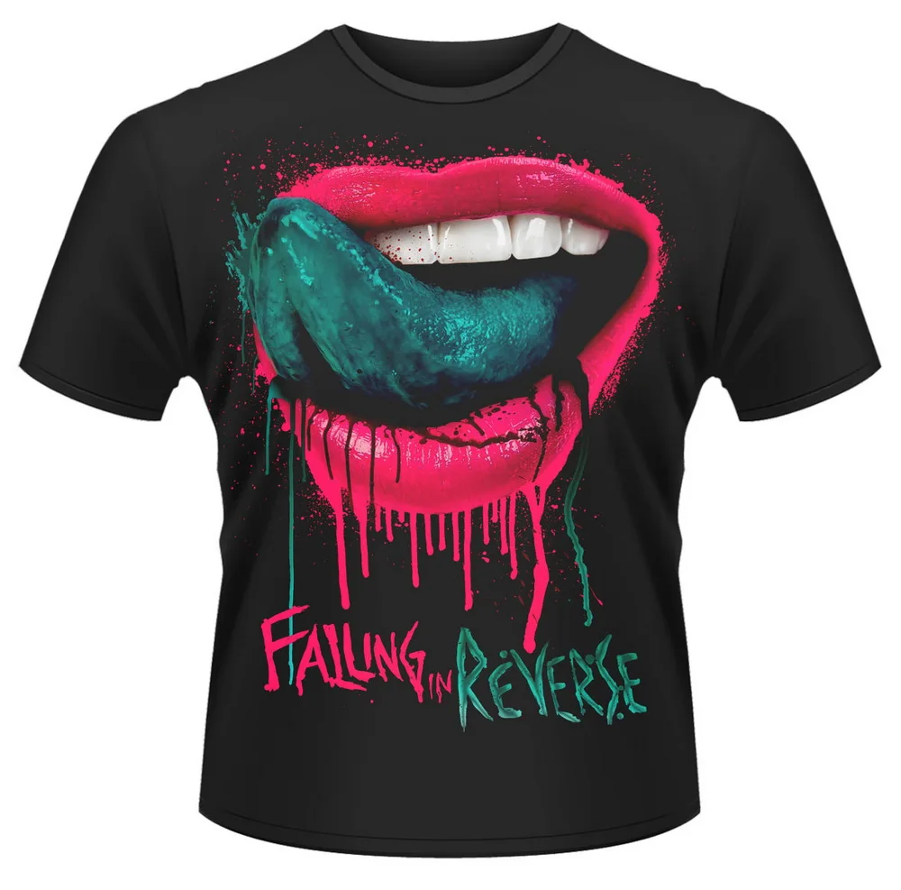 

Falling In Reverse 'Lips' Tops Tee T Shirt T-Shirt Loose Size top ajax funny