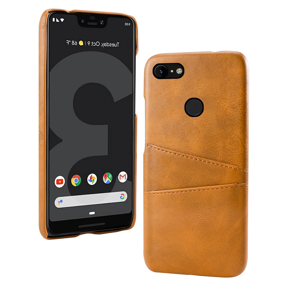 Для Google Pixel 3 XL 2 чехол Ретро телячья кожа PU Тонкий ПК Жесткий Чехол для 3A 4
