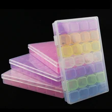 28 бутылок/набор органайзер для дизайна ногтей наклейки для хранения бижутерия для декорирования горный хрусталь чехол цветной контейнер для бисера маникюрный аксессуар