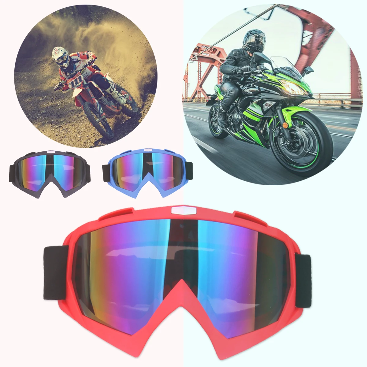 Новые мотоциклетные очки для мотокросса, внедорожные велосипедные шлемы с защитой от ультрафиолетовых лучей, гоночные очки, мотоциклетные защитные шестерни, аксессуары
