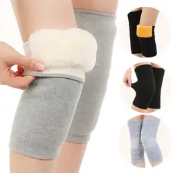 Autumn And Winter Warm Fleece-lined Knee Pad For Men And Women Old Cold Leg Arthritis Air Conditioning Knee Pads