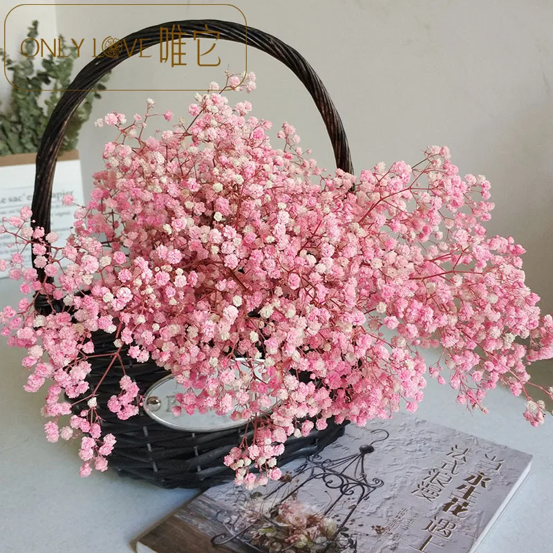 

100 г Гипсофила, дышащая естественная фотография, детский букет Babysbreath, цветы для свадьбы, домашний декор