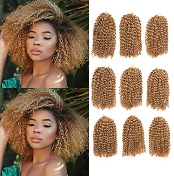 

ombre hair extensions synthetic marlybob jerry curl jamaican bounce crochet hair afro kinky curly crochet braids 14 20'' In Bulk