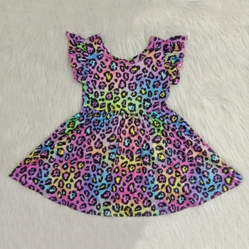 

4th Of July Summer Girl Dress Ruffles Children Dress Pig Twirl Kids Dresses for Girls Fashion Girls Clothing