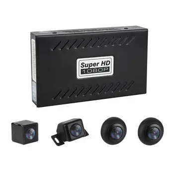 

360 Degree Car Camera 720P HD Panoramic Rearview Car Camera DVR Recording ARM Night Vision Parking System Monitoring Camcorder