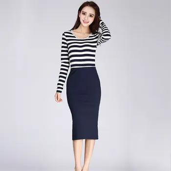 

New Hot Autumn Winter Women Pencil Skirt High Waist Cotton Solid Color Stretch Elastic Slim Business OL Split Bodycon Skirts SMR