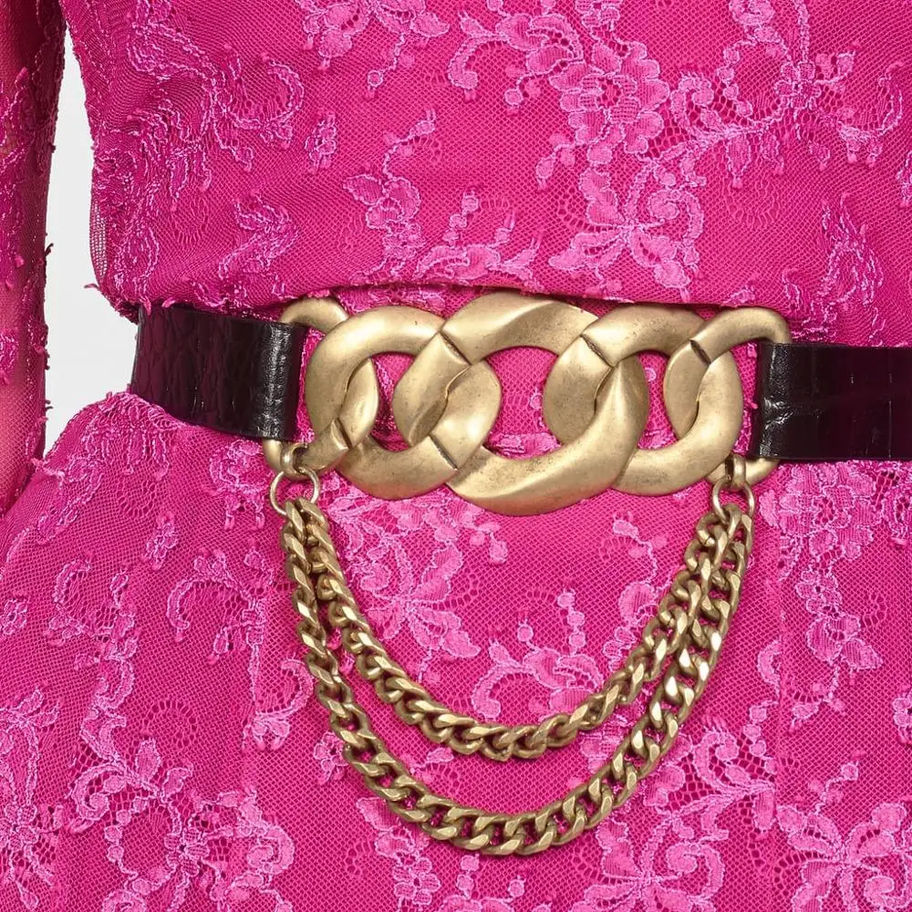ZA новые винтажные Модные металлические кожаные ремни для женщин аксессуары геометрический пояс рождественские подарки оптом - Цвет: 12