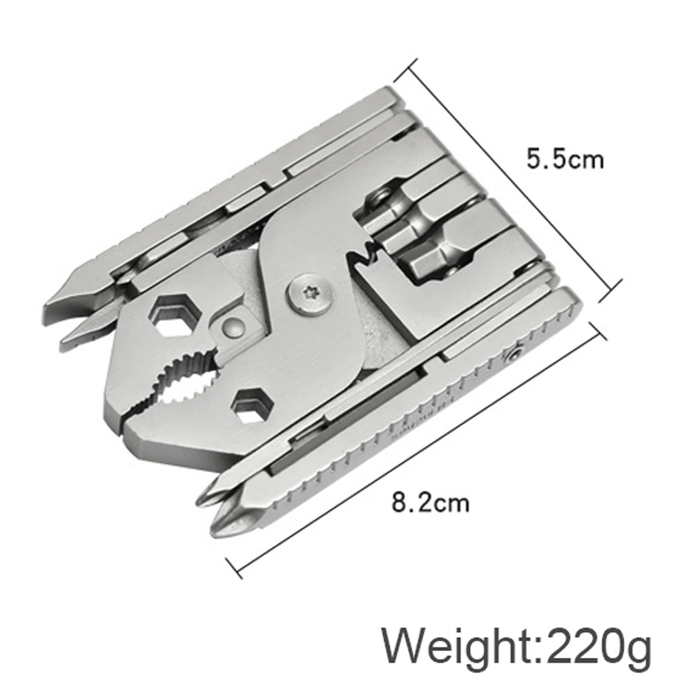 25 In 1 Portable Mini Folding Pocket Multi-Functional Pliers Outdoor Hiking Camping Tool Multitools