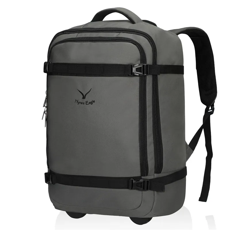 Hynes Eagle 42L рюкзак на колесиках, водонепроницаемый рюкзак на колесиках, подтвержденный полетом, рюкзак для путешествий, повседневный рюкзак - Цвет: Серый