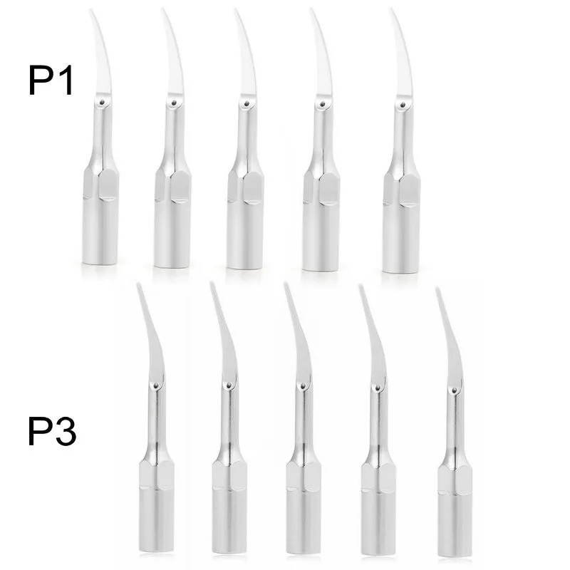 5 uds puntas para raspador Dental P1 P3 para EMS raspador ultrasónico Woodpecker pieza dentista herramientas