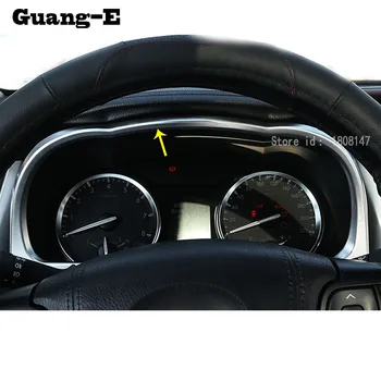 

High Quality car garnish detector trim ABS chrome dashboard Instrument Panel gauge 1pcs for Toyota Highlander 2015 2016 2017