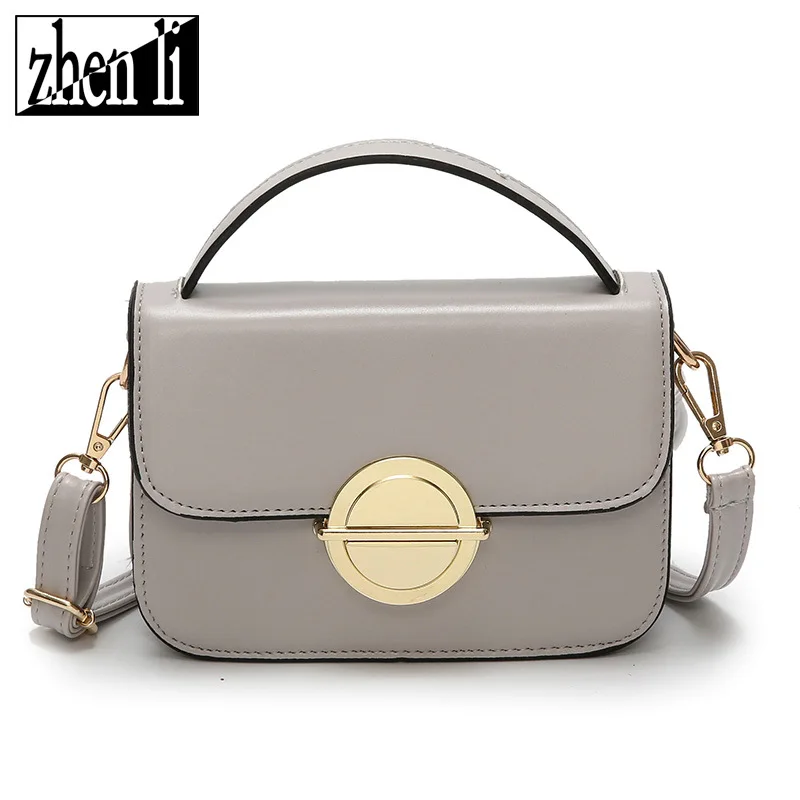 

Europe And America Style Solid Color PU Leather Girl'S Square Sling Bag Simple Popular Candy-Colored Girl'S Bag Small Women's Sh