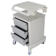 Three-layer Beauty Salon ABS Trolley Cart Shelf Drawer Rolling Wheel Stand Storage Rack Hairdresser Styling Tool Tattoos Supply
