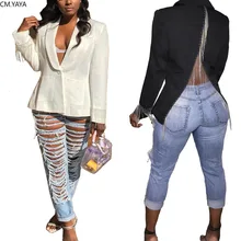 Осень-зима Женские Длинные рукава комбинированное платье с зубчатый пиджаки с v-образным вырезом Модные Винтажные Клубные пикантные дизайнерские куртки 2 вида цветов GL9197