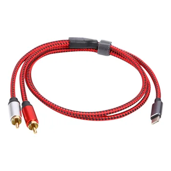 

Multi-function Hot Sale Audio Cable USB Type C Male to 2 RCA Male Audio Cable for Xiaomi Huawei Tablet Speaker TV