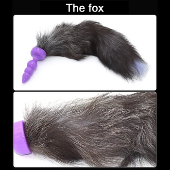 Erotic Sex Shop Fox Tail Anal Plug Dildo Butt Plug Adult Sex Toy For Women Anal Trainer Erotic Sex Toy Anal Bead SIntimate Goods 5