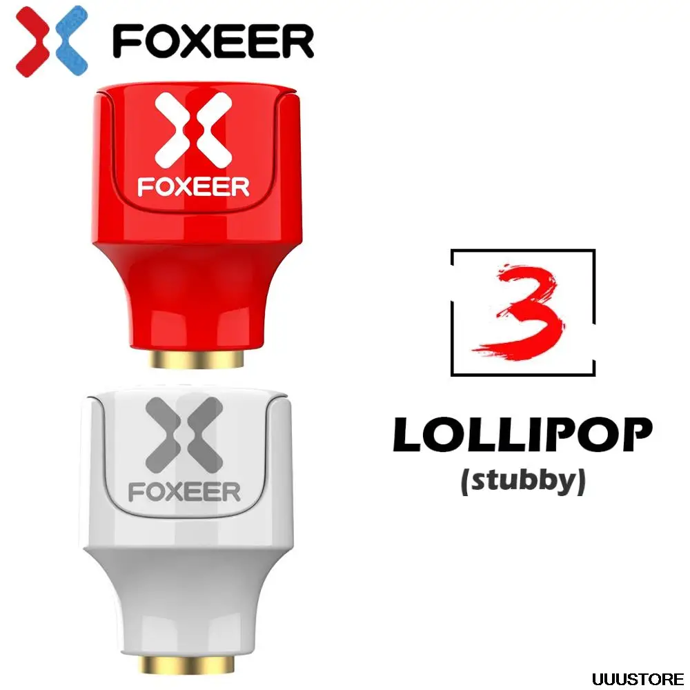 

Foxeer Lollipop 3 короткая антенна 5,8G 22,7 дБи RHCP LHCP 4,8 мм g FPV SMA RPSMA микро-гриб приемник для FPV гоночного дрона