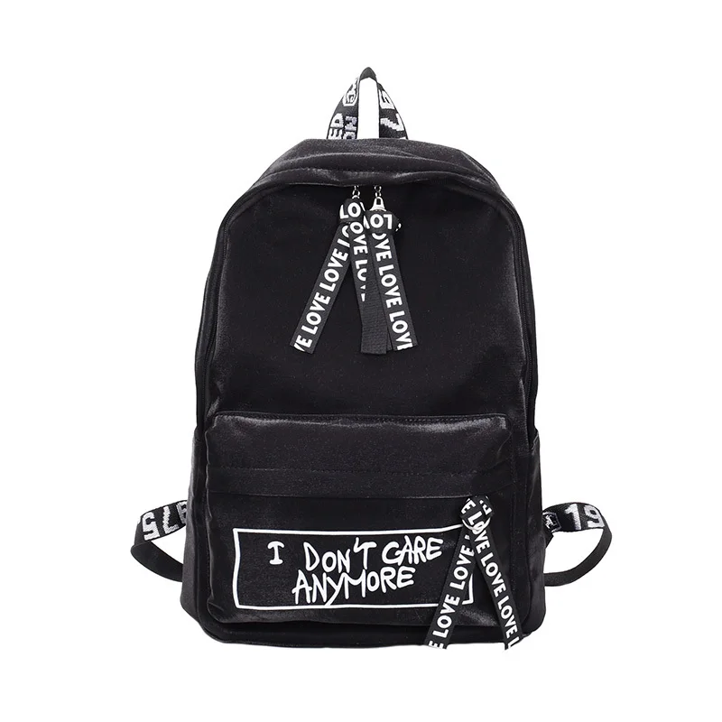 Новинка, вельветовый женский рюкзак, модные школьные сумки для девочек-подростков, женский рюкзак, рюкзак для школы, студенческий рюкзак - Цвет: Black