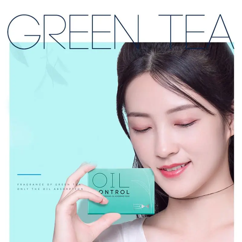100 шт./пакет бумага для лица s бамбук, зеленый чай запах для снятия макияжа масло поглощающая бумага для лица впитывающий для лица очищающее средство