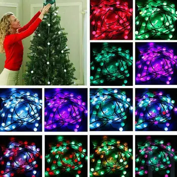 

1 Set Christmas Tree Chandelier Tree Dazzler Led String Light Garden Party Fairy Waterproof Luce Tree Home Garland Christma B7Y2